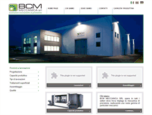 Tablet Screenshot of bcm-meccanica.com